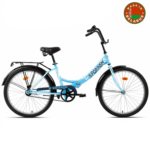 Велосипед Krakken Krabs 1.0 24" рама 13,8" голубой в Мегамаркете BSF 