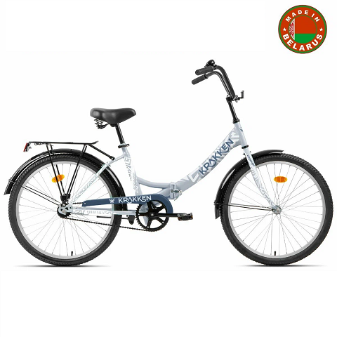 Велосипед Krakken Krabs 1.0 24" рама 13,8" серый в Мегамаркете BSF 