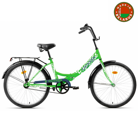 Велосипед Krakken Krabs 1.0 24" рама 13,8" зеленый в Мегамаркете BSF 